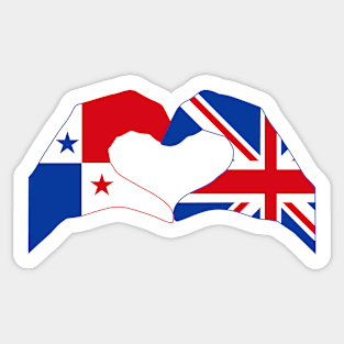 We Heart Panama & UK Patriot Flag Series Sticker